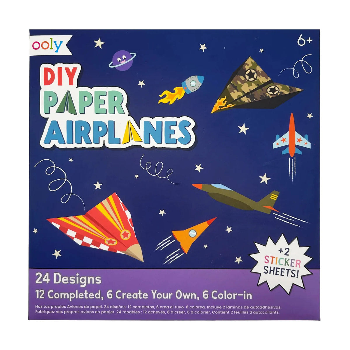 Diy Paper Airplanes - Set of 24 Designs OOLY Lil Tulips
