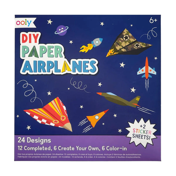 Diy Paper Airplanes - Set of 24 Designs OOLY Lil Tulips