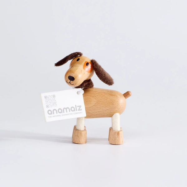 Dog Wooden Toy anamalz Lil Tulips