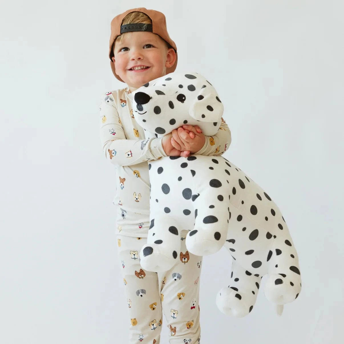 Dogs Cream Two-Piece Set Brave Little Ones Lil Tulips