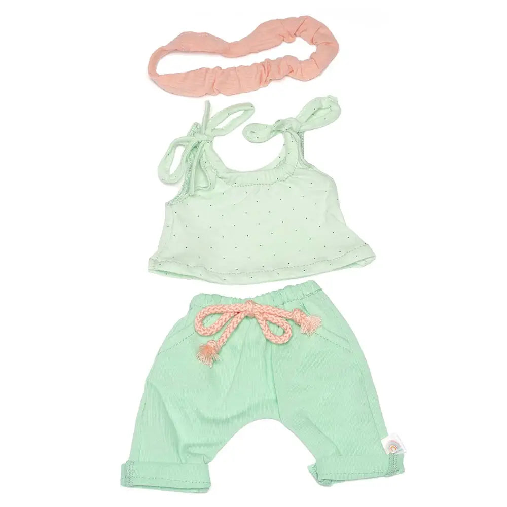 Doll Clothing 15" - Forest Tank Set Miniland Lil Tulips
