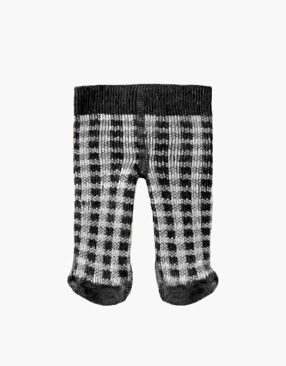 Doll Clothing - Black Checkered Doll Tights - 34/37 cm Minikane Lil Tulips