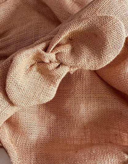 Doll Clothing – Clara romper and headband in hazelnut washed linen Minikane Dolls Lil Tulips