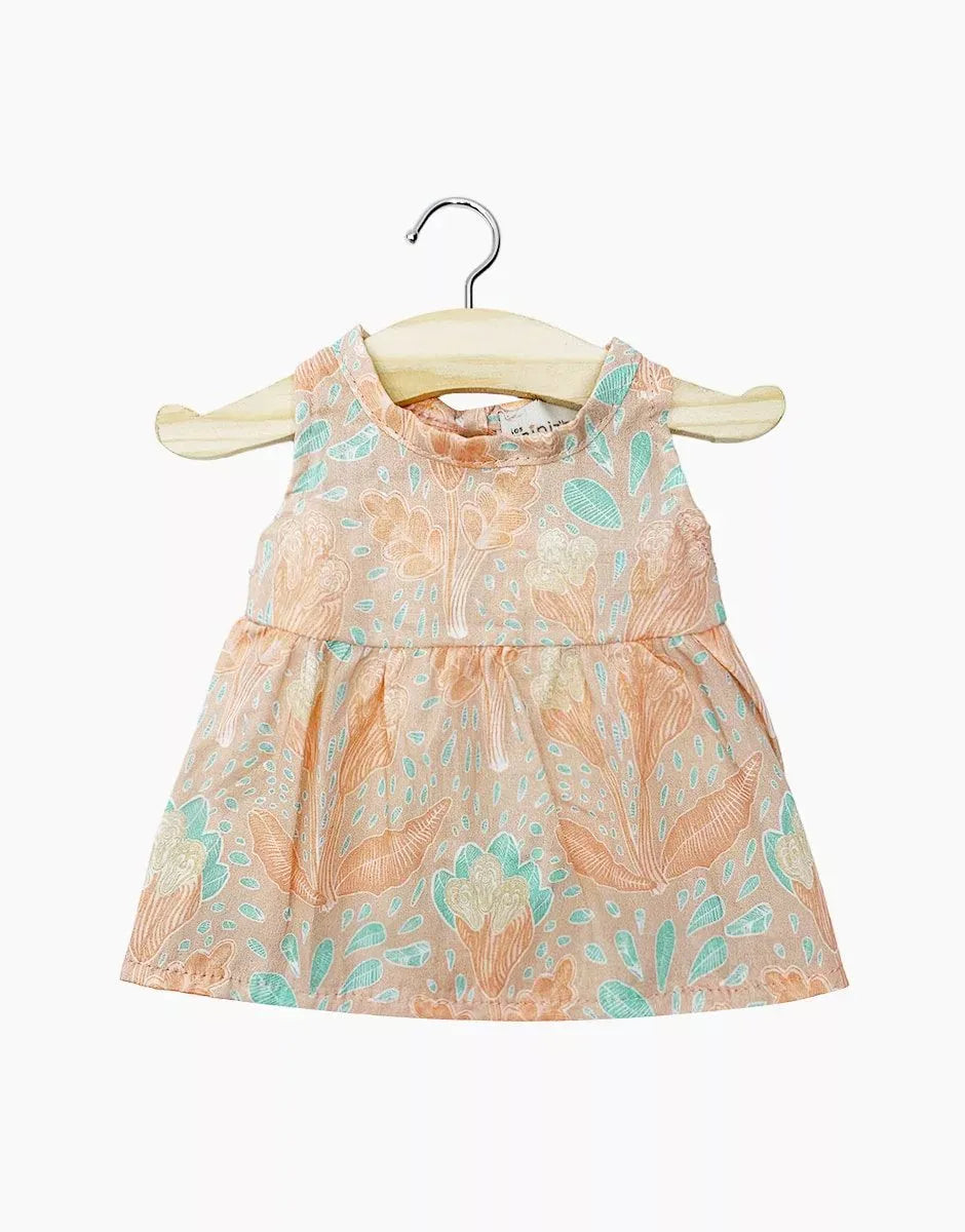 Doll Clothing Faustine sleeveless cotton dress Aquarius Minikane Lil Tulips