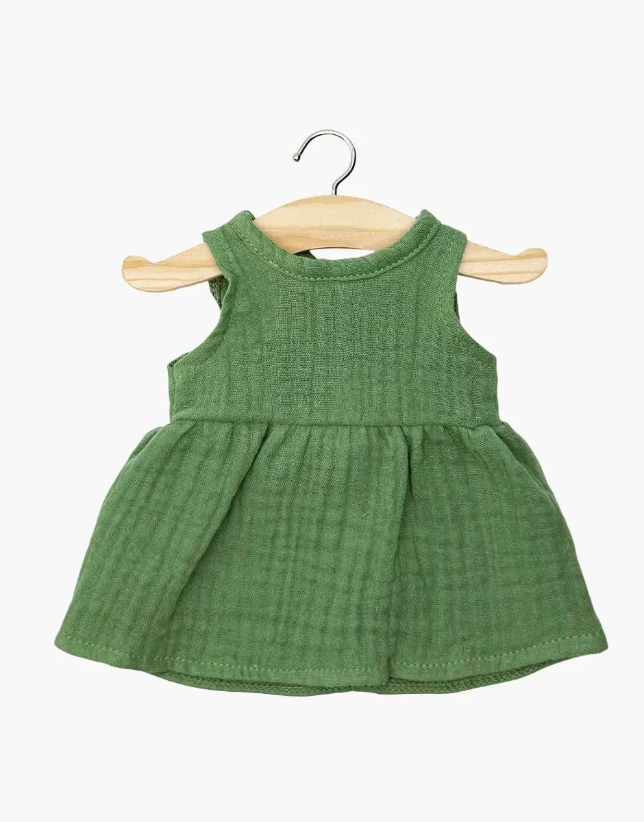 Doll Clothing Faustine sleeveless cotton dress Nettle Minikane Lil Tulips