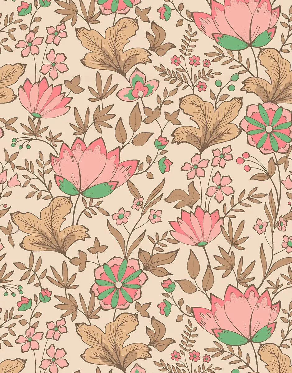 Doll Clothing – Girls' underwear in Pink Floral Minikane Lil Tulips