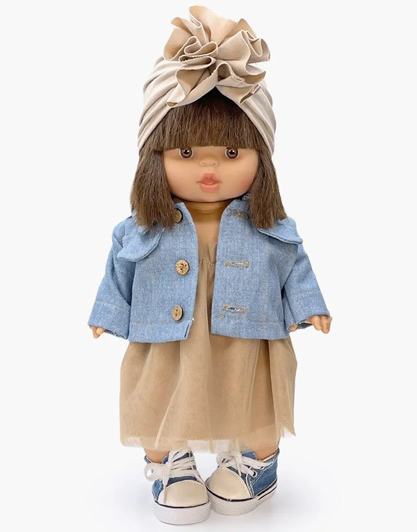 Doll Clothing  Jimmy Jacket - Light Blue Denim Minikane Lil Tulips