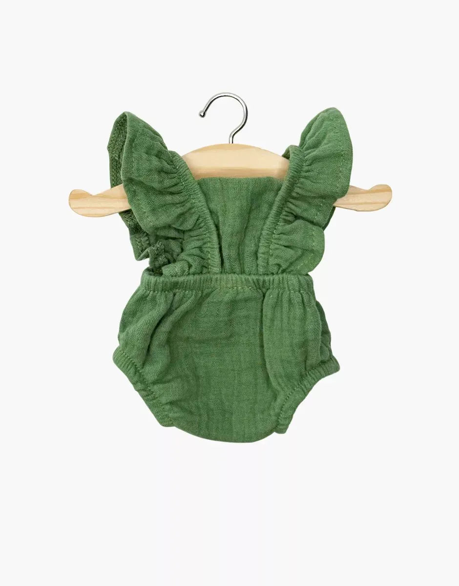 Doll Clothing Lou Retro Romper in Nettle Minikane Lil Tulips