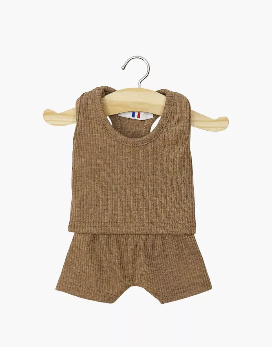 Doll Clothing – Marcel Boy's Underwear Heather Chocolate Minikane Lil Tulips