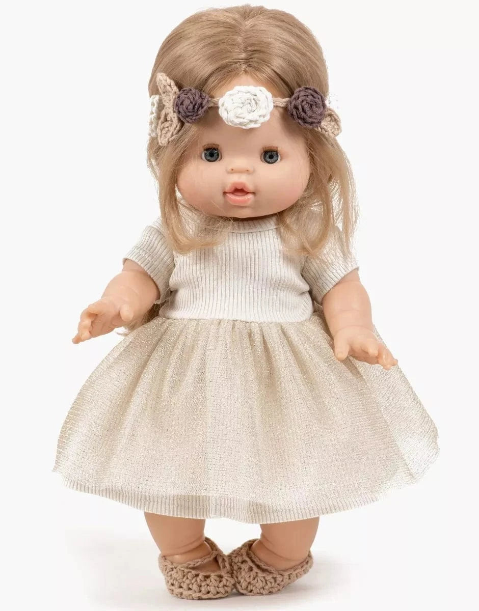 Doll Clothing  Rosana Short Sleeve Gold Tutu Minikane Lil Tulips