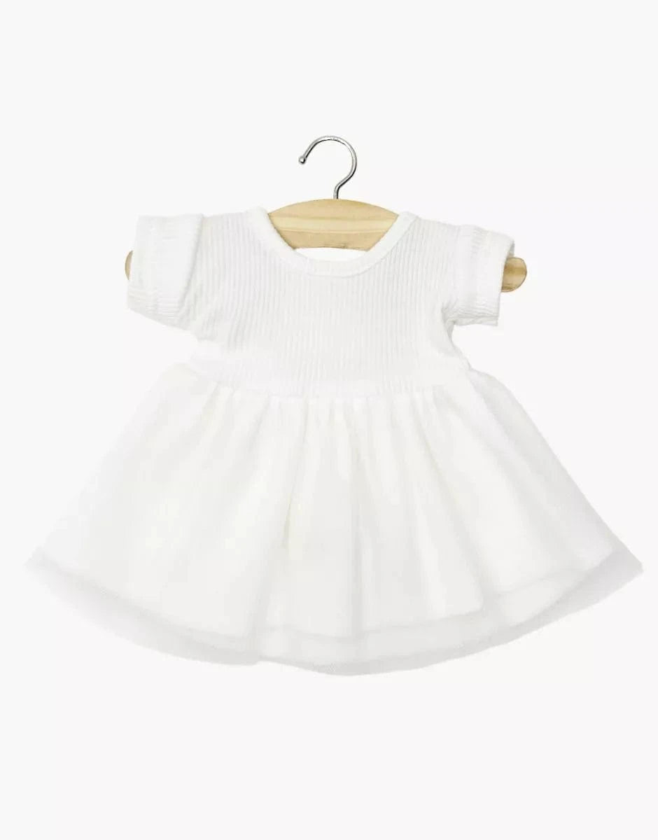 Doll Clothing  Rosana short-sleeved tutu in white Minikane Lil Tulips