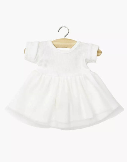 Doll Clothing  Rosana short-sleeved tutu in white Minikane Lil Tulips