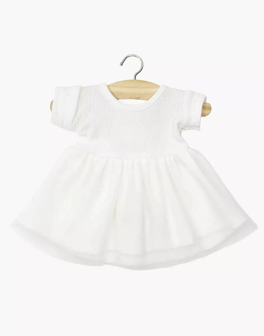 Doll Clothing  Rosana short-sleeved tutu in white Minikane Lil Tulips