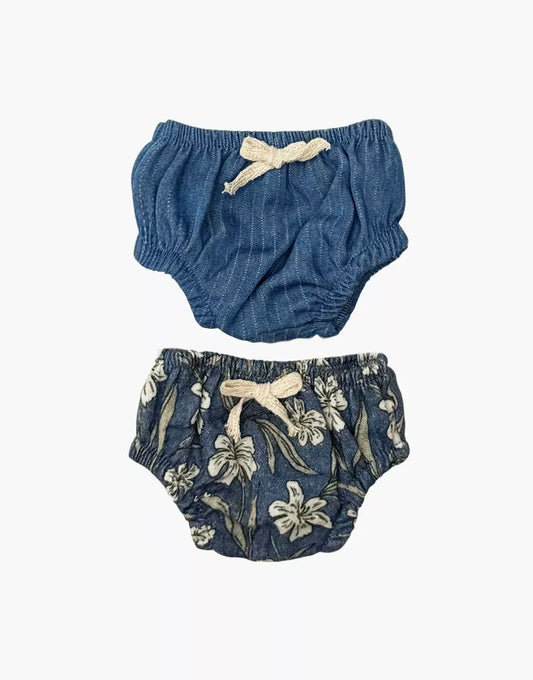 Doll Clothing – Set of 2 Charlotte cotton gauze briefs striped Minikane Lil Tulips