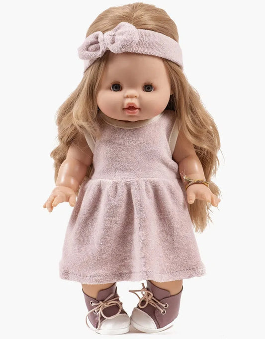 Doll Clothing Sleeveless Dress and Petal Sponge Headband Minikane Dolls Lil Tulips