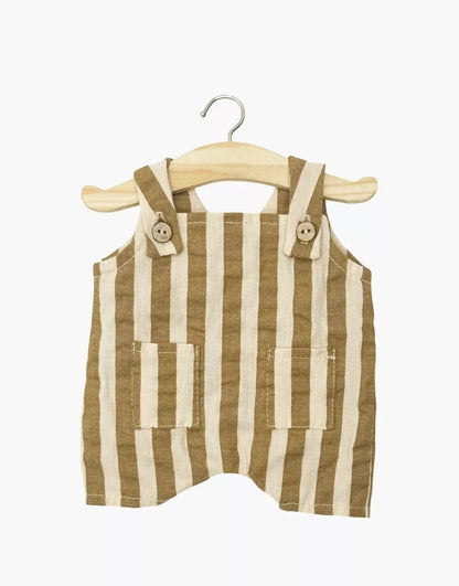 Doll Clothing: Zadig Antonin striped cotton short overalls Minikane Dolls Lil Tulips