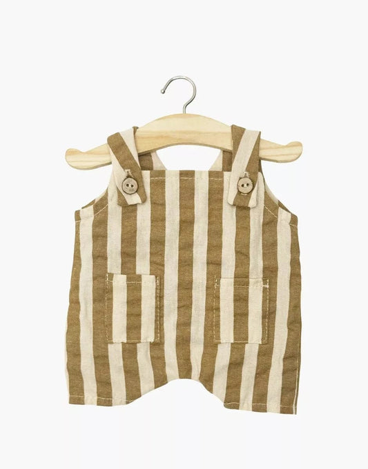 Doll Clothing: Zadig Antonin striped cotton short overalls Minikane Dolls Lil Tulips