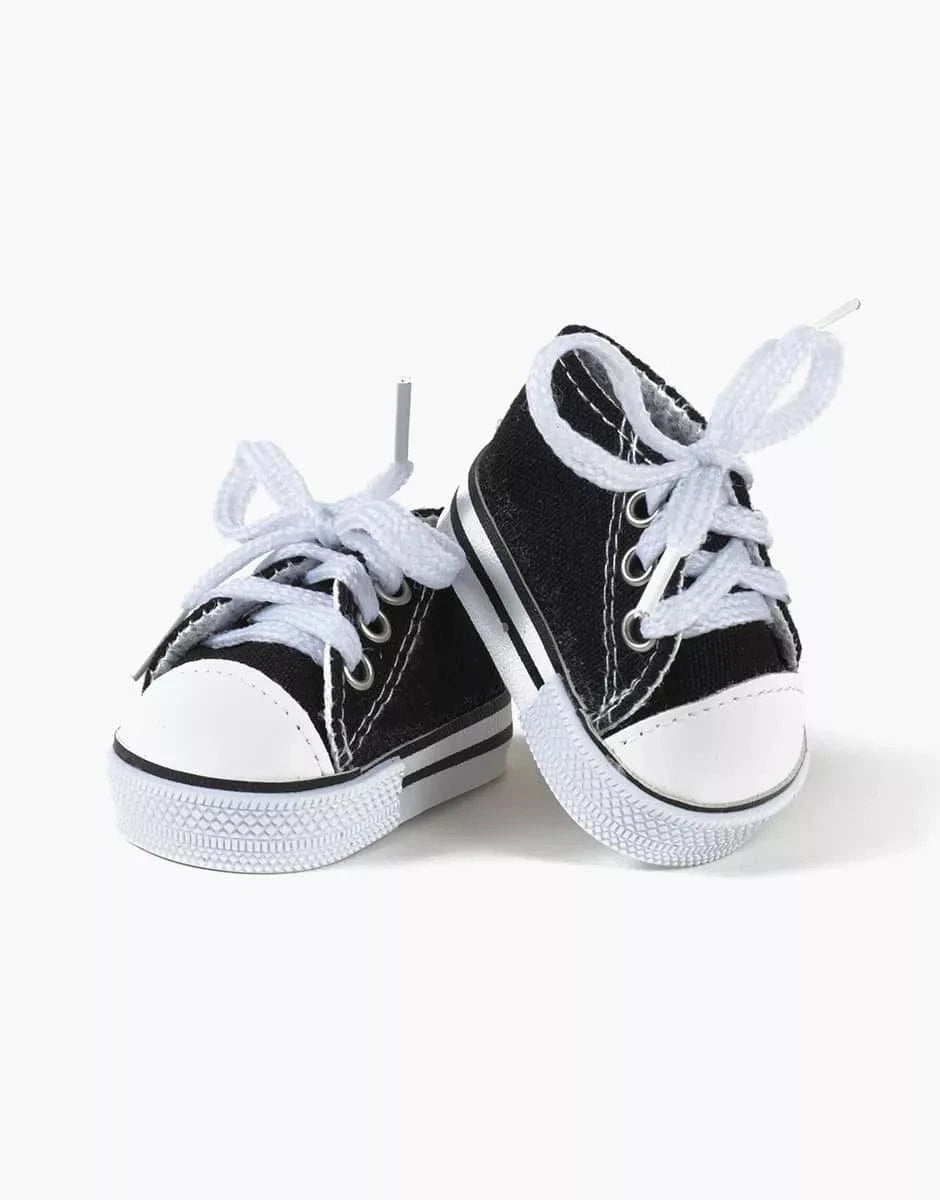 Doll Sneakers Komvers Black Minikane Dolls Lil Tulips