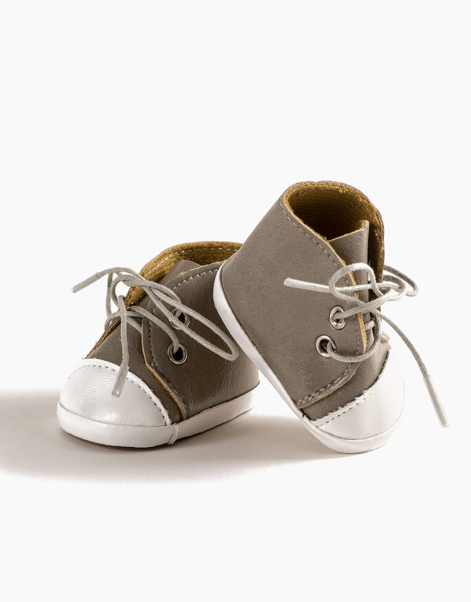 Doll Sneakers Komvers taupe faux leather Minikane Dolls Lil Tulips