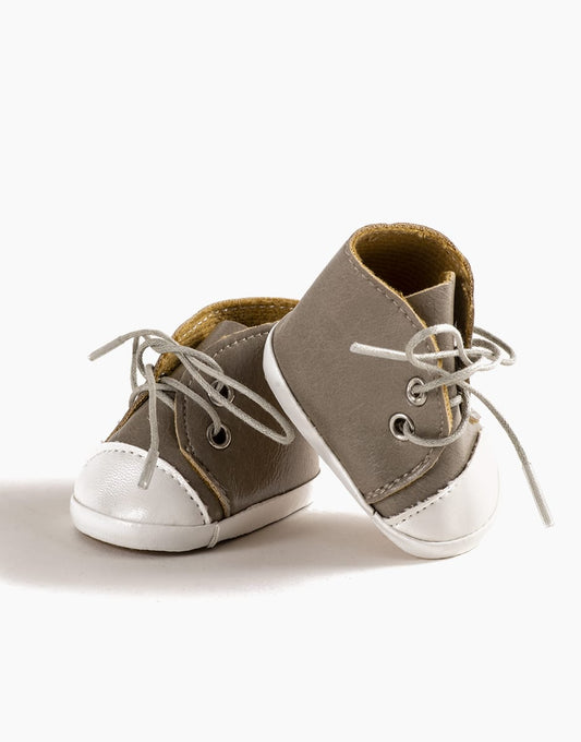 Doll Sneakers Komvers taupe faux leather Minikane Dolls Lil Tulips