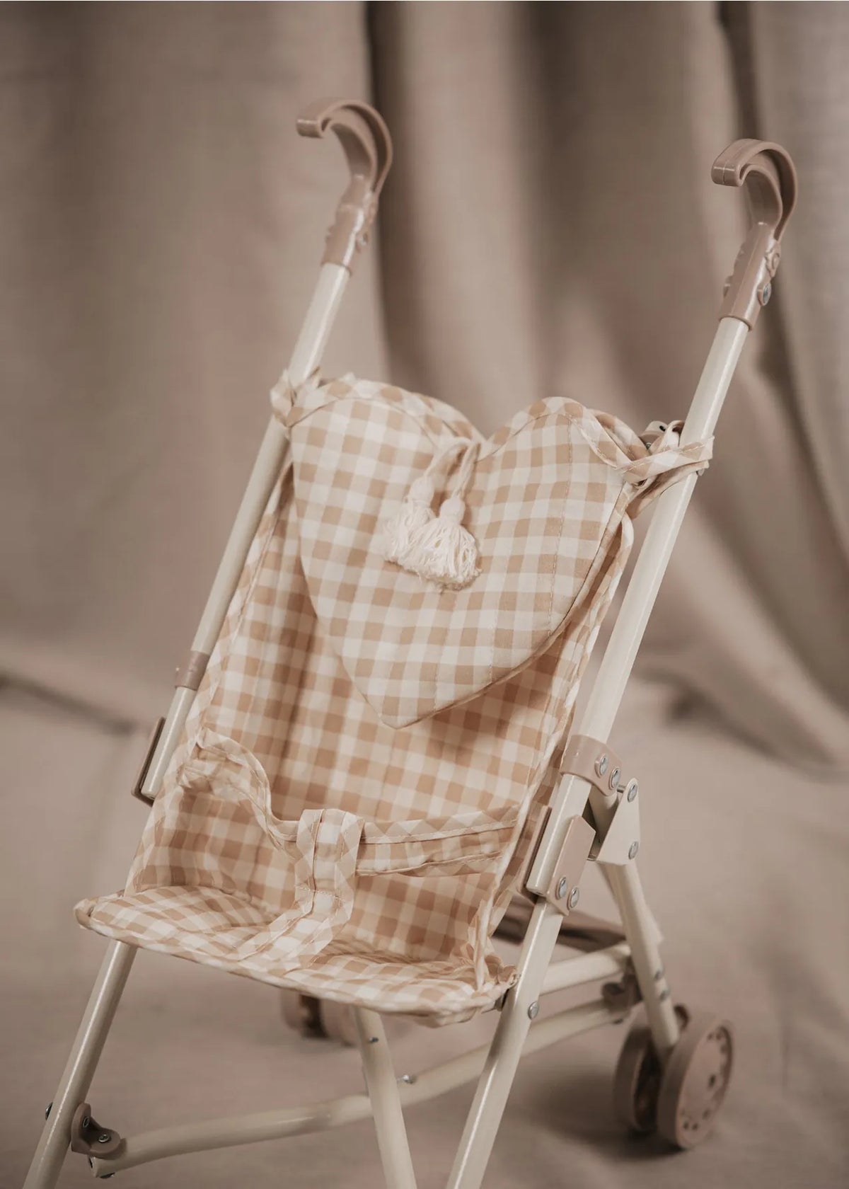 Doll Stroller - Soft Squares Mrs. Ertha Lil Tulips