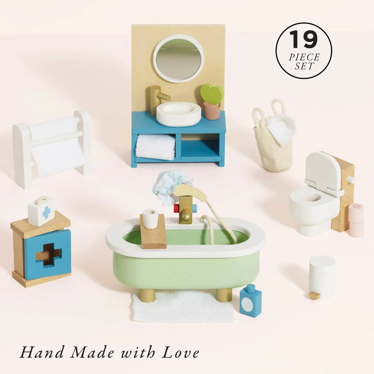 Dolls House Bathroom Furniture Set Le Toy Van Lil Tulips