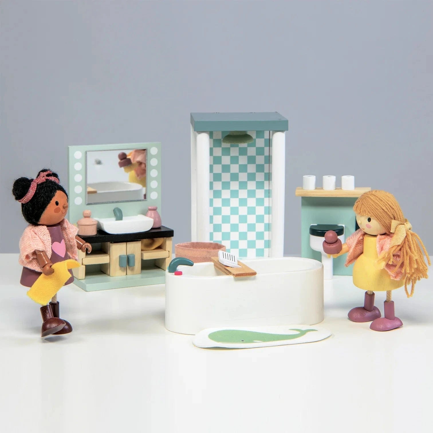 Dolls House Bathroom Furniture Tender Leaf Lil Tulips