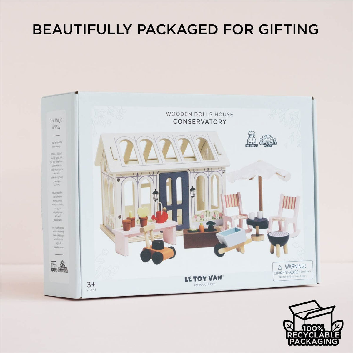 Dolls House Conservatory Playset Le Toy Van Lil Tulips