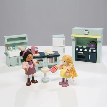 Dolls House Kitchen Furniture Tender Leaf Lil Tulips