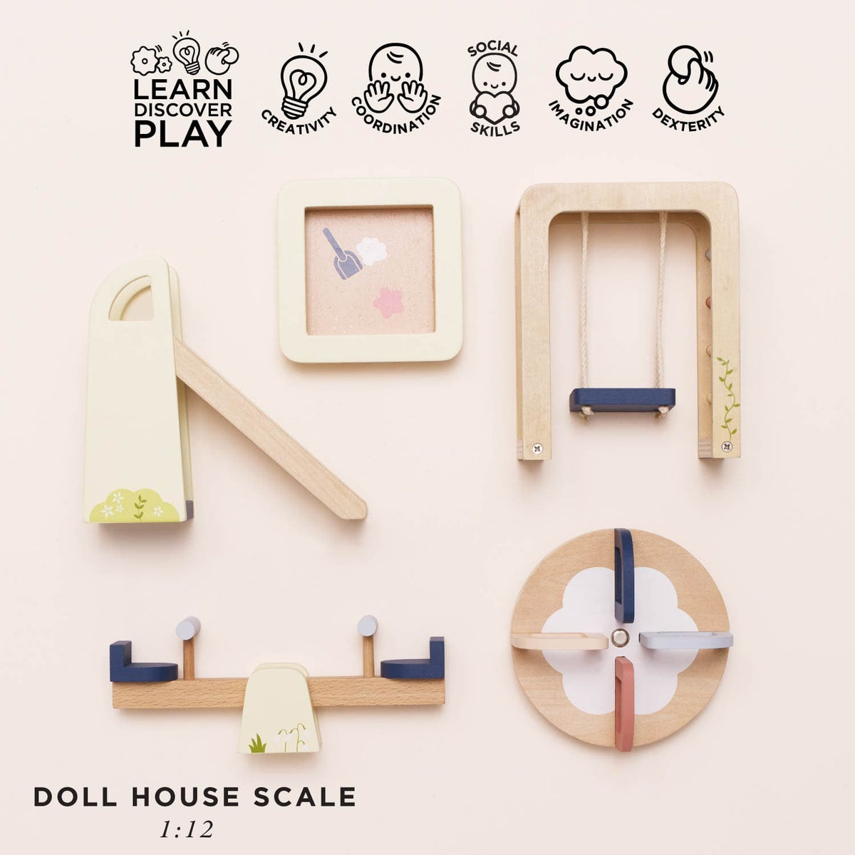 Dolls House Outdoor Play Furniture Set Le Toy Van Lil Tulips