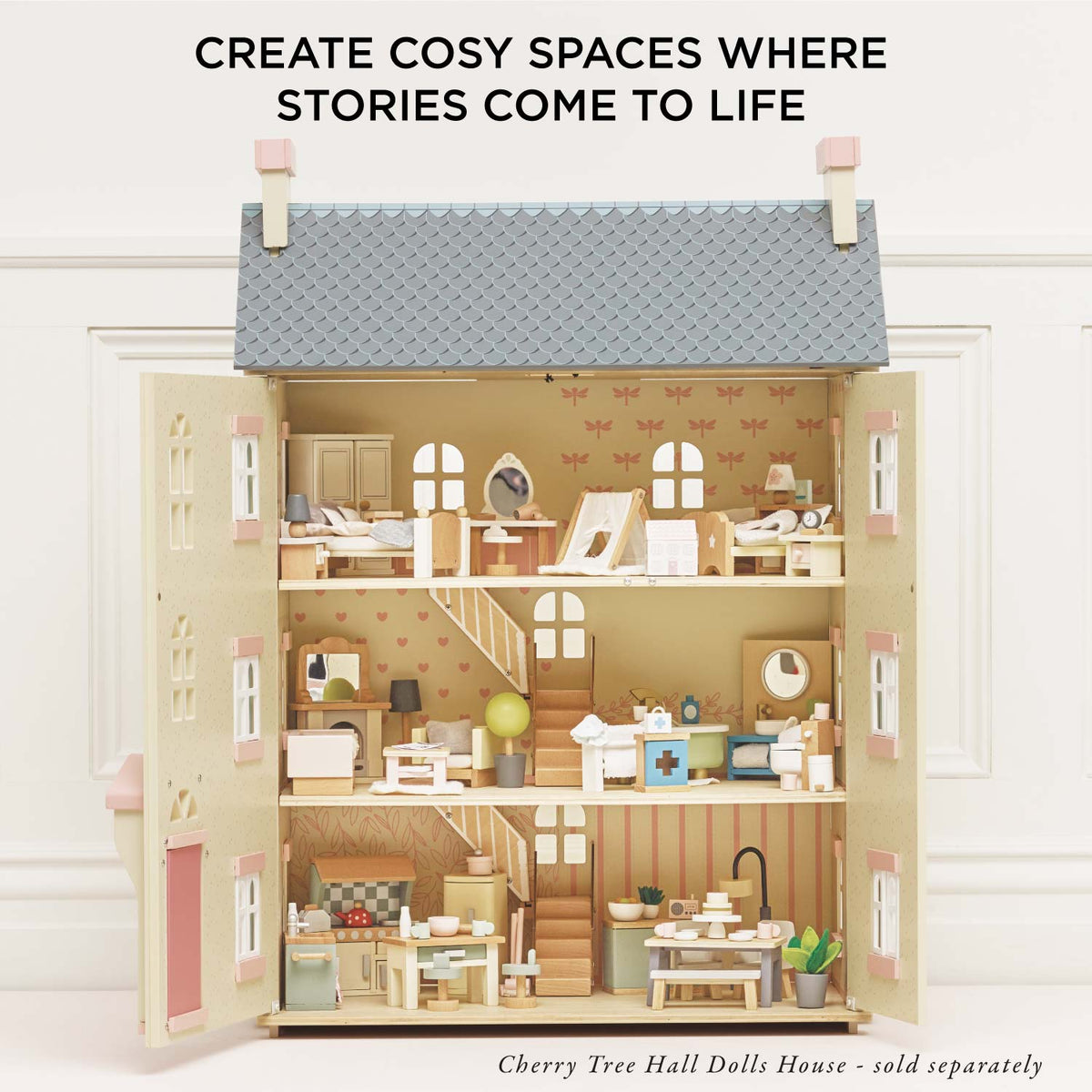 Dolls House Sitting Room Furniture Set Le Toy Van Lil Tulips