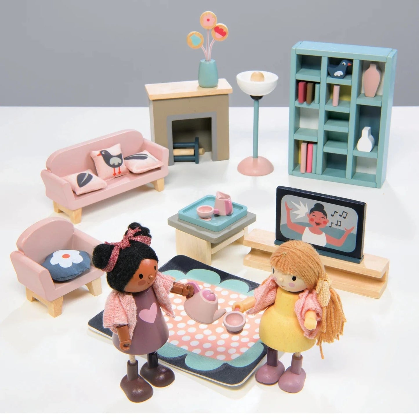 Dolls House Sitting Room Furniture Tender Leaf Lil Tulips