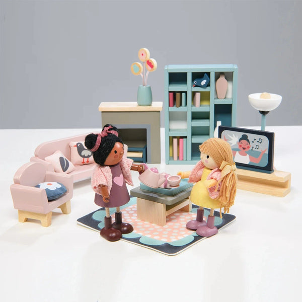Dolls House Sitting Room Furniture Tender Leaf Lil Tulips
