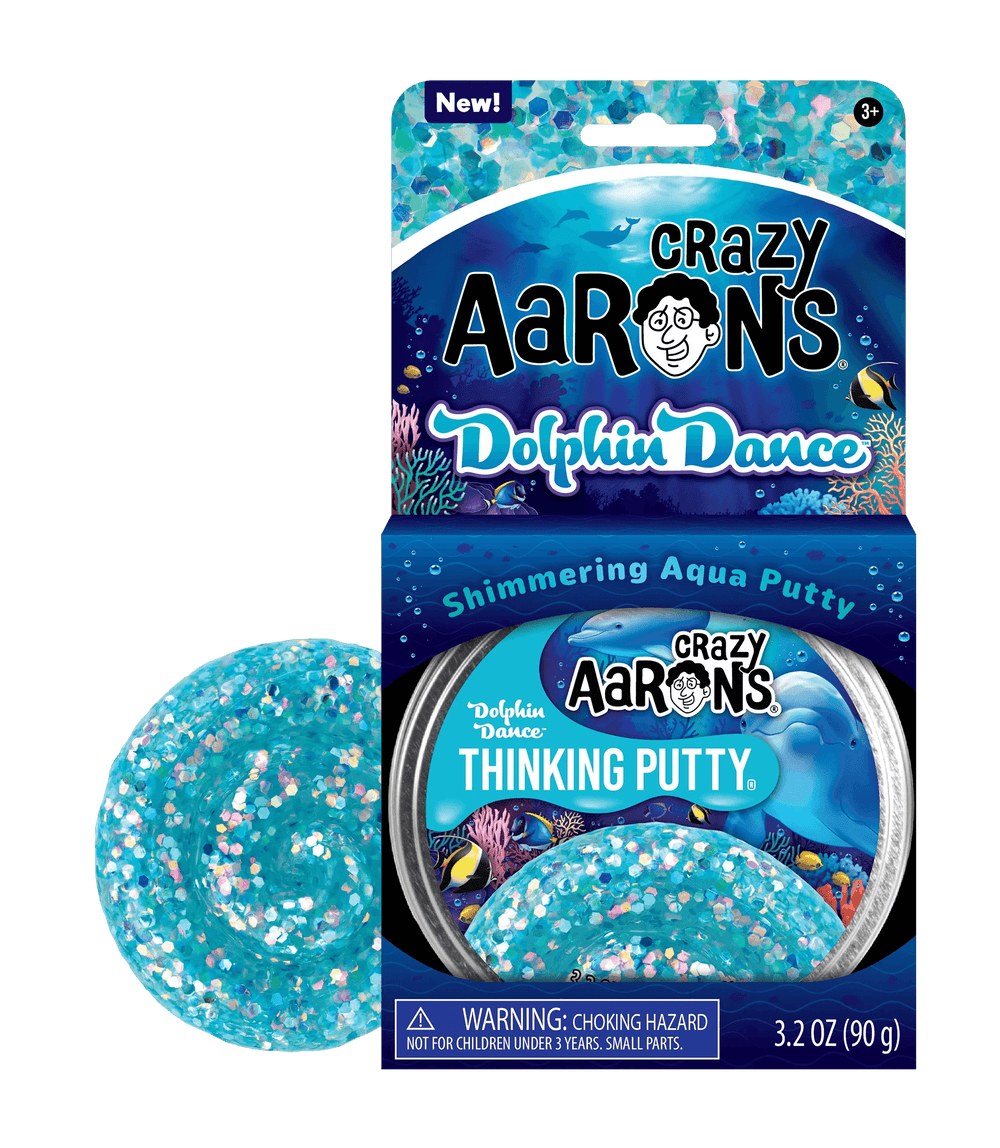 Dolphin Dance 4" Thinking Putty Crazy Aaron's Putty World Lil Tulips