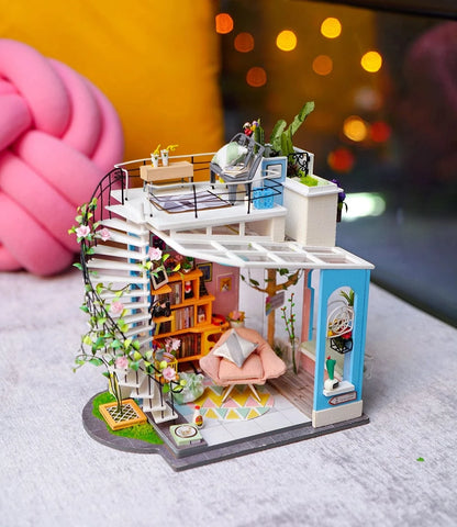 Dora's Loft DG12 Diy Mini House Duplex Apartment Rolife Lil Tulips