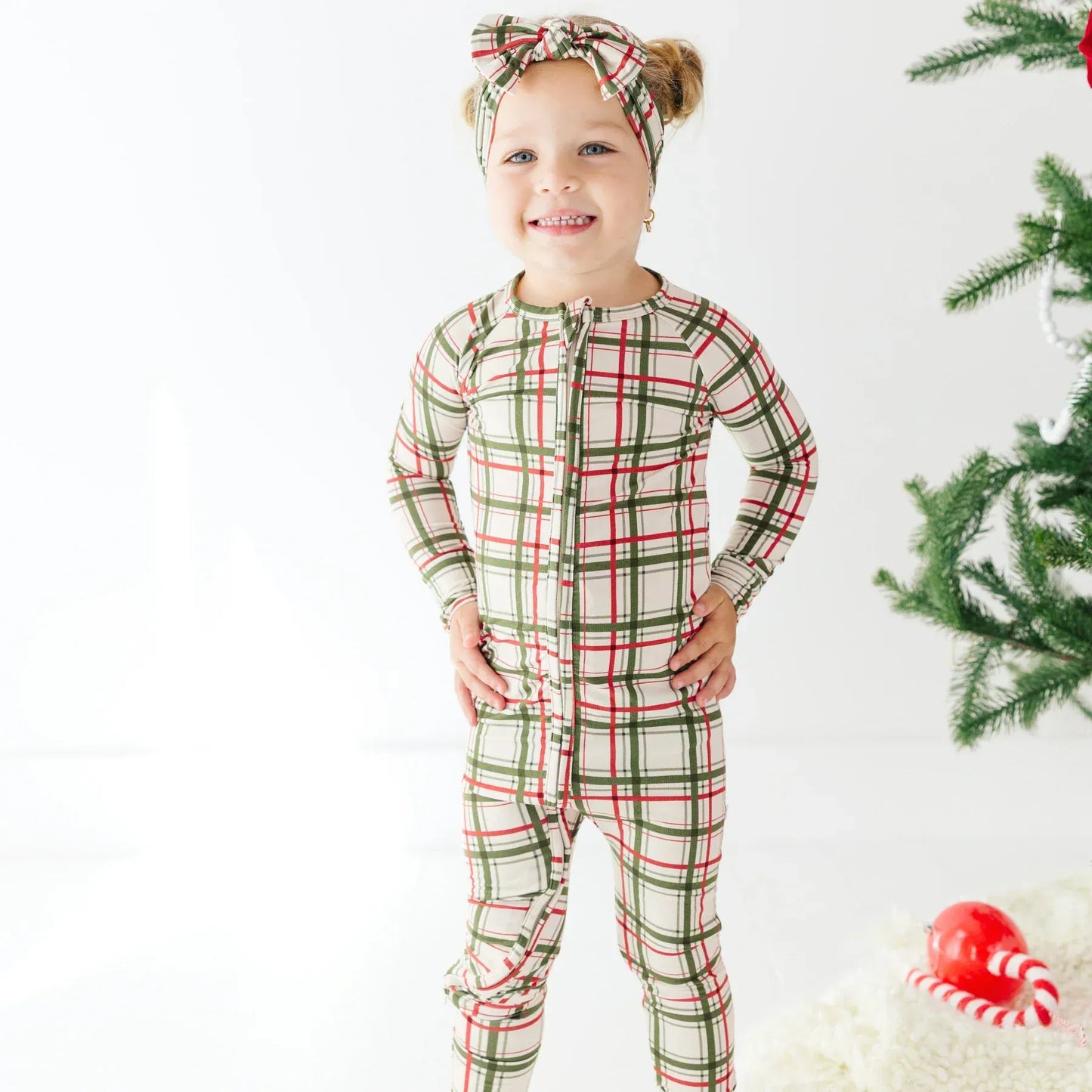 Double Plaid Zip Romper Brave Little Ones Lil Tulips