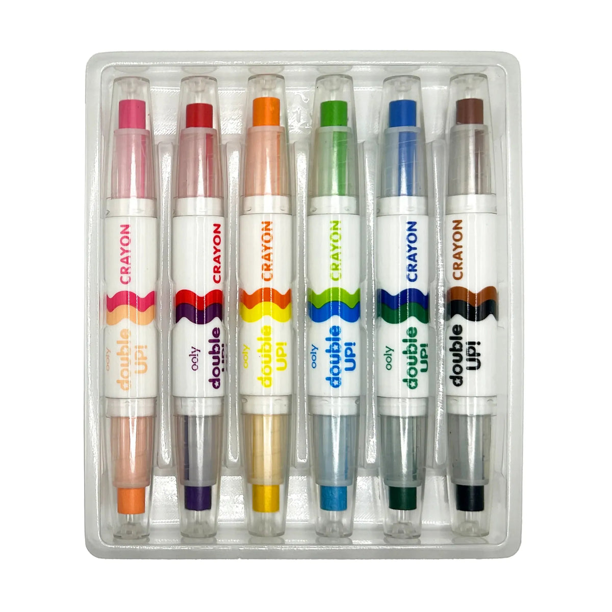 Double Up! Double-Ended Crayons - 12 Colors OOLY Lil Tulips