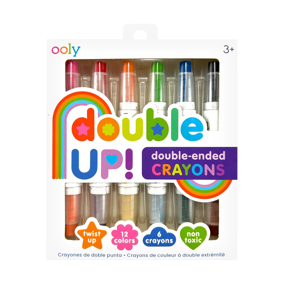 Double Up! Double-Ended Crayons - 12 Colors OOLY Lil Tulips