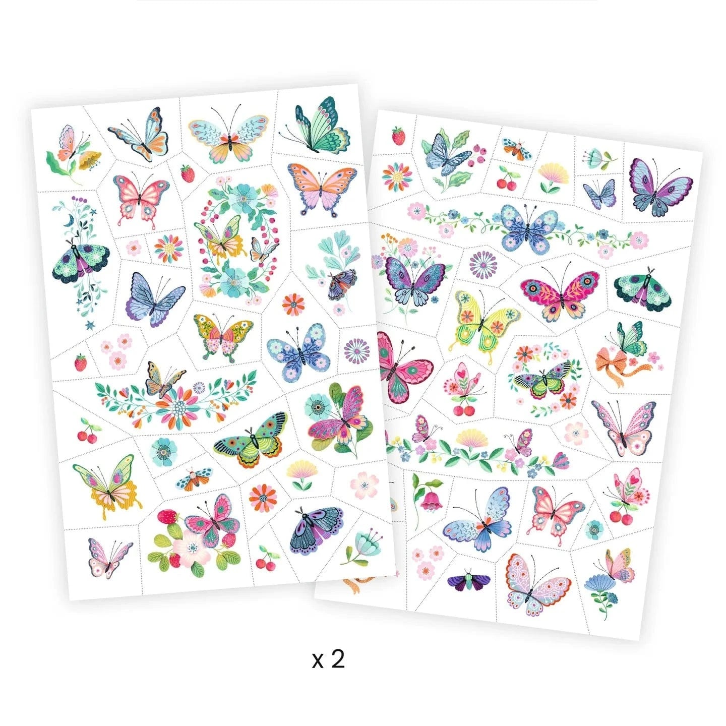 Dream Butterflies Temporary Tattoos Djeco Lil Tulips