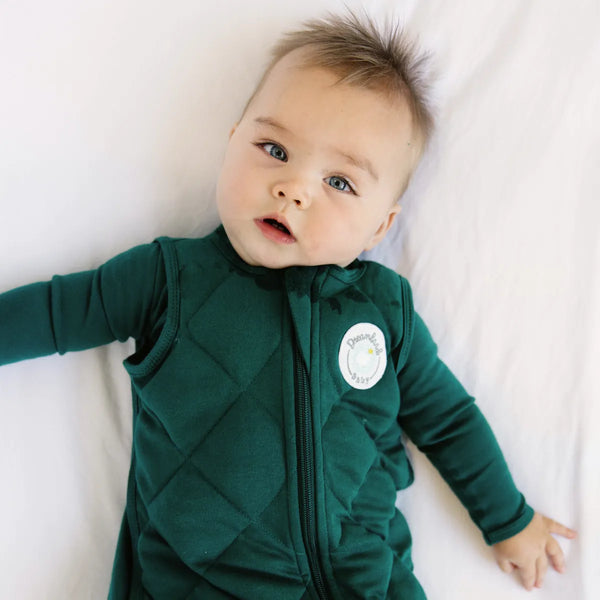 Dream Weighted Sleep Sack - Forest Green Dreamland Baby Lil Tulips
