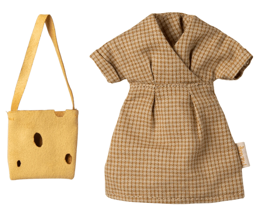 Dress and bag, Mum mouse Maileg Lil Tulips