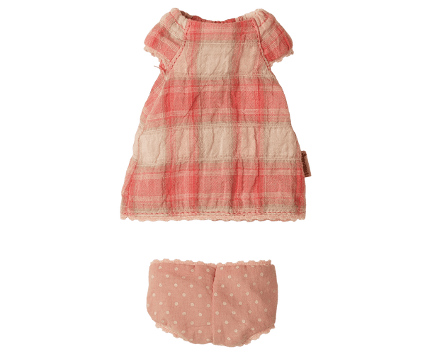 Dress, Teddy Junior - Coral Maileg Lil Tulips