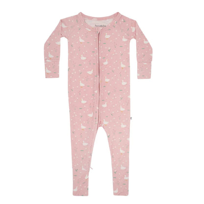 Ducks & Daisies Zip Romper Brave Little Ones Lil Tulips