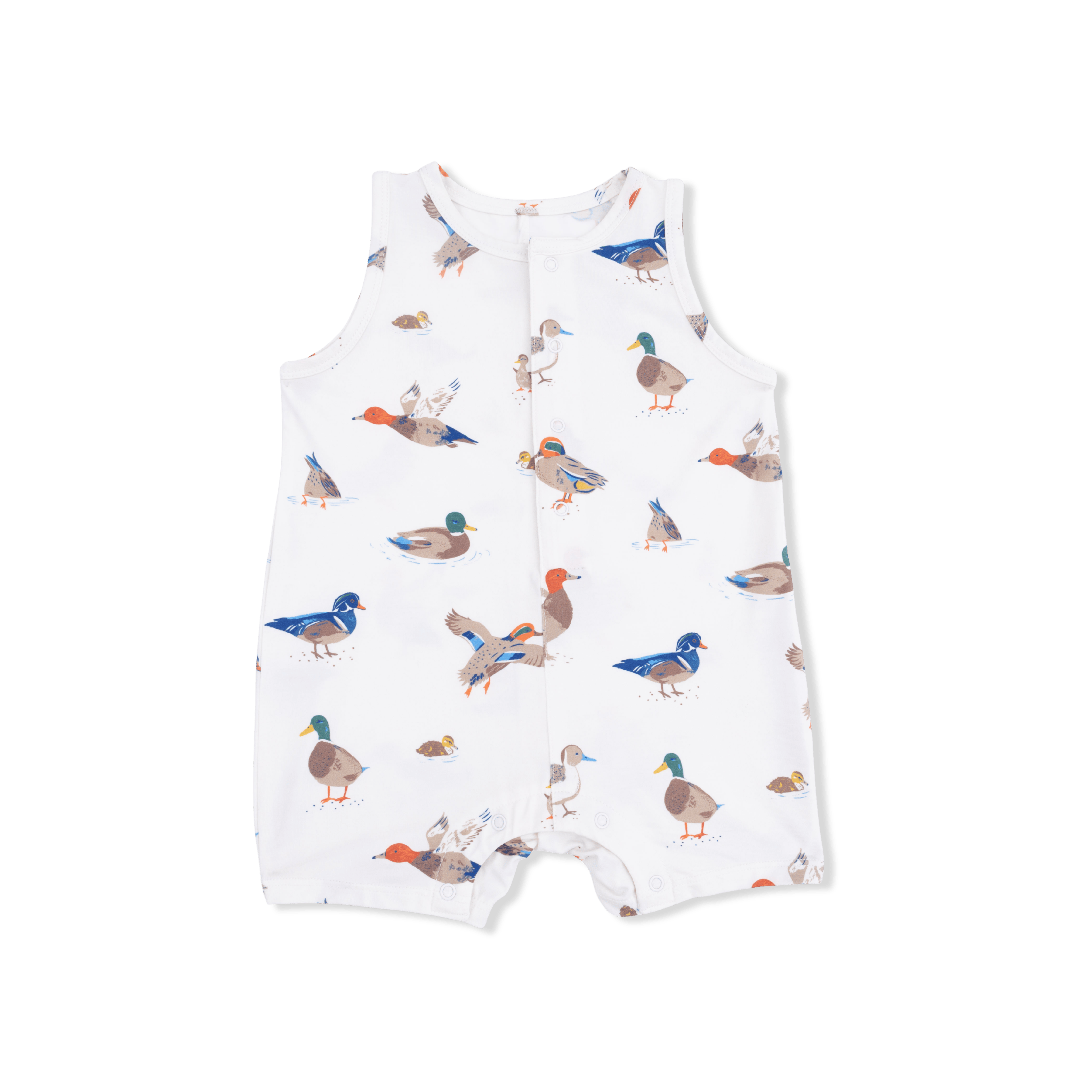 Ducks - Sleeveless Shortie Romper Angel Dear Lil Tulips