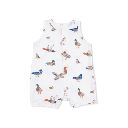 Ducks - Sleeveless Shortie Romper Angel Dear Lil Tulips