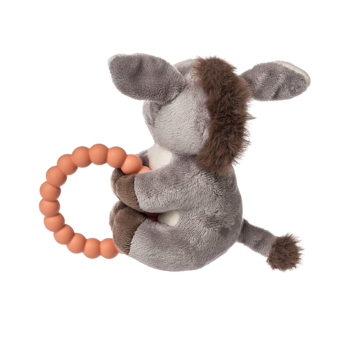 Dusty Donkey Teether Rattle – 6″ Mary Meyer Lil Tulips