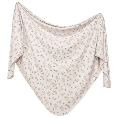 Dylan Knit Swaddle Blanket Copper Pearl Lil Tulips