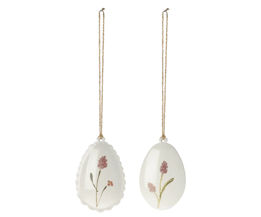 Easter Egg Ornament, 2 pcs. - Rose Maileg Final Sale Lil Tulips