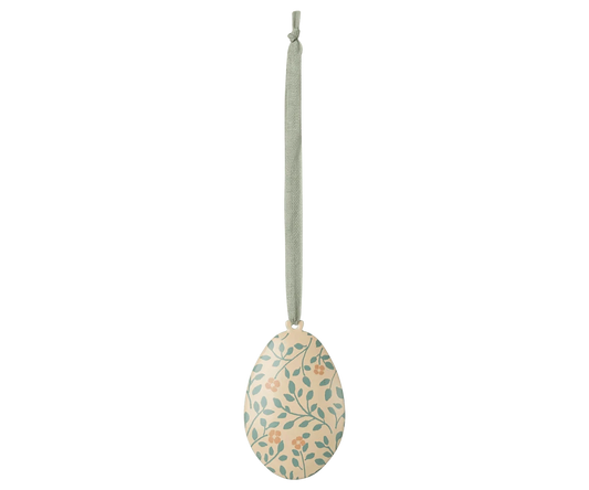 Easter Egg Ornament, Branches - Dark Mint Maileg Final Sale Lil Tulips