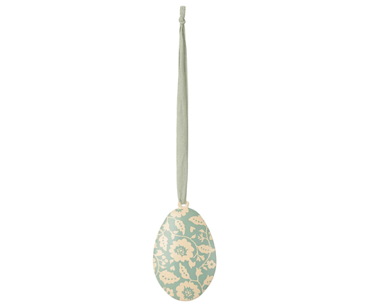Easter Egg Ornament, Flowers - Mint Maileg Final Sale Lil Tulips